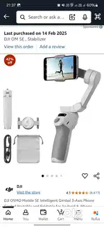 Dji osmo mobile se gimbal