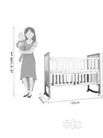 Babyhug chester 3 in 1 rocking cot