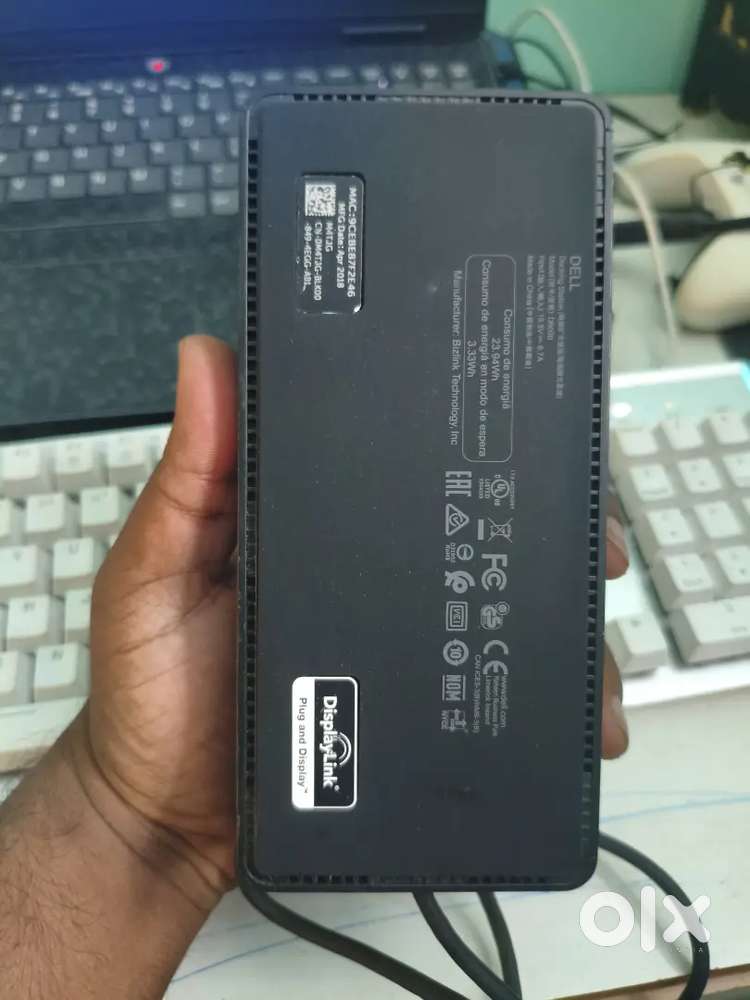 Dell docking station D6000 USB hub , Dell 130w adaptor