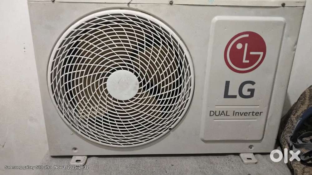 Lg dual inverter ac 1.5 ton copper pipe copper coil sb kuch original