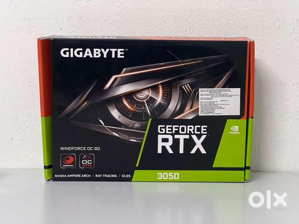 Gigabyte RTX 3050 WINDFORCE OC 8GB  WARRANTY AVAILABLE,BILL AVAILABLE