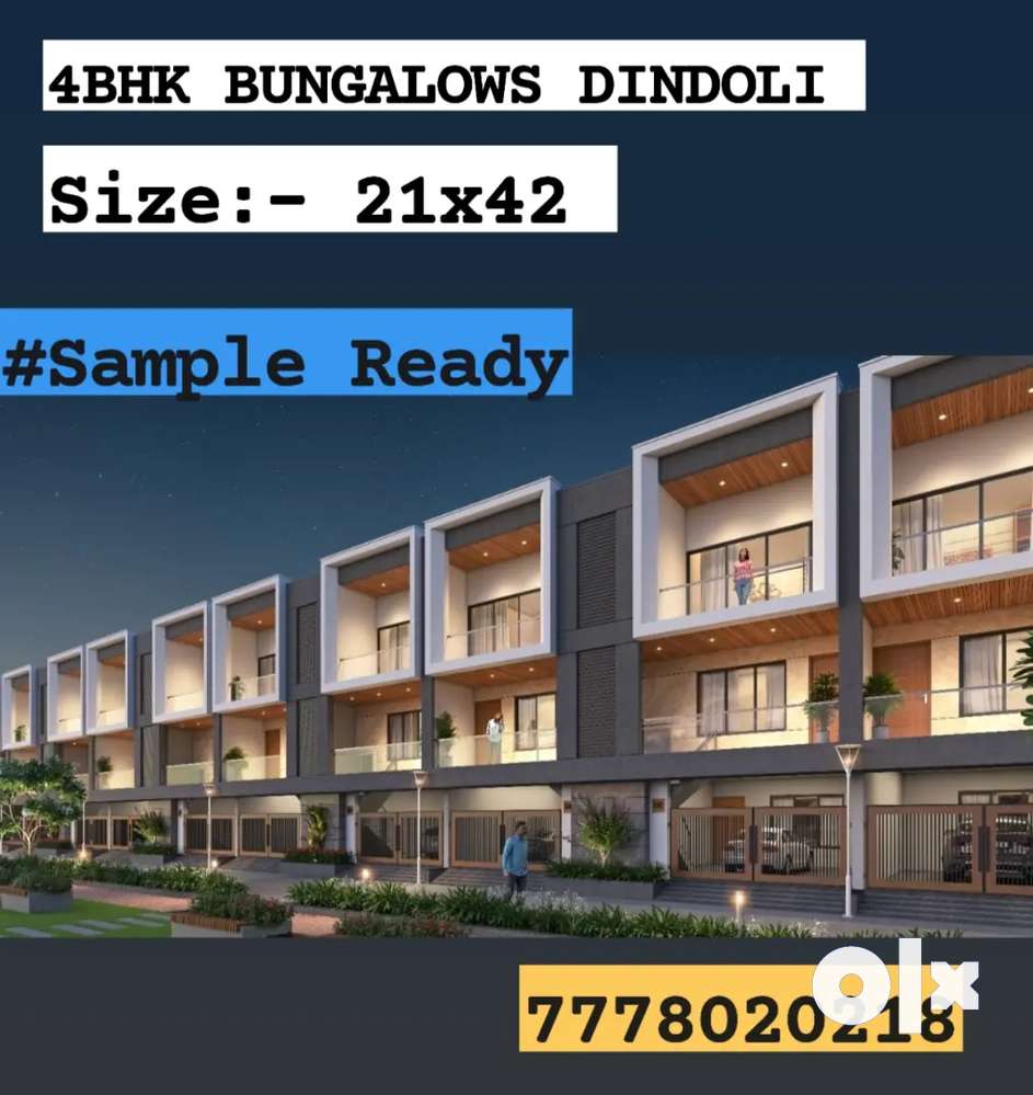 4BHK Sample Ready Bungalows in Dindoli