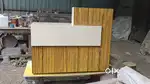 New LED light design cash counter reception table restaurant table