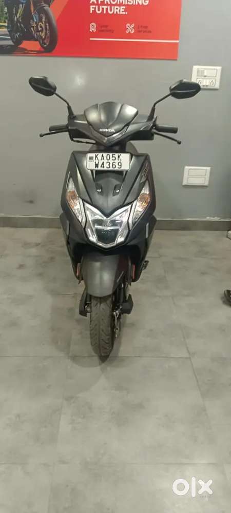Honda dio one year warranty along with 3 free service