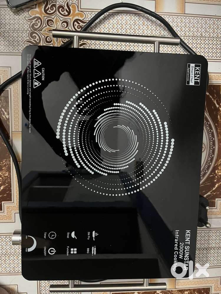 KENT Sunstar Infrared Cooktop – 2000W  With Grill Stand (Brand new)