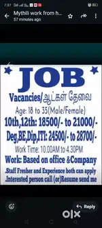 Job vacancy work from home available