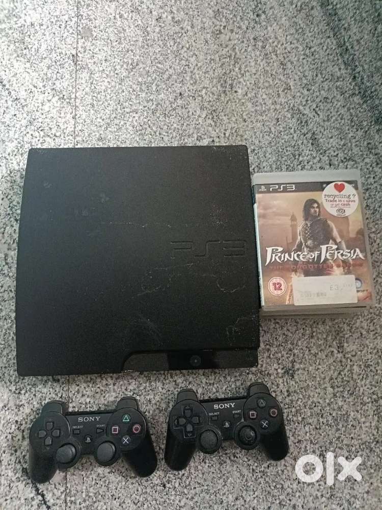PS3 console with video games