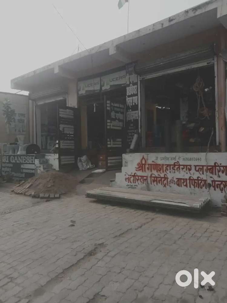 250sq yard plot semi build up  with two shops