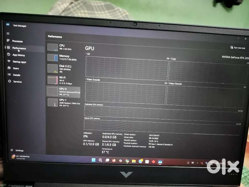 Selling Hp victus 15 gaming laptop Ryzen 7 7 gen rtx 2050 4gb v ram