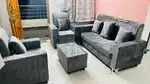 3+1+1 box Handel with strypes sofa set only available in Starf furnit