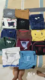 Shirts, polo t-shirts, trousers, track pants