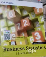 Business Statistics J. Joseph Francis