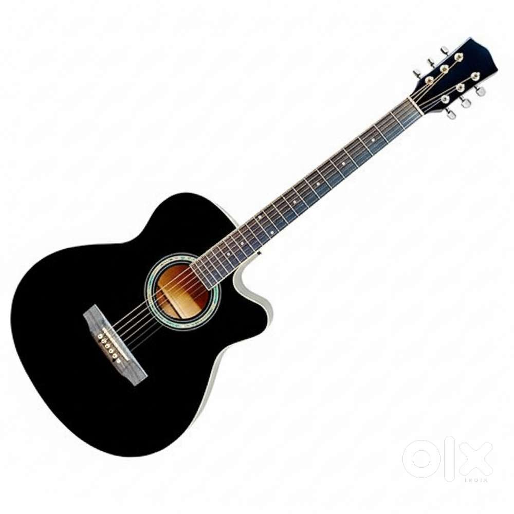 Acoustic Guitar Basswood Guitar (Black) 38 inches