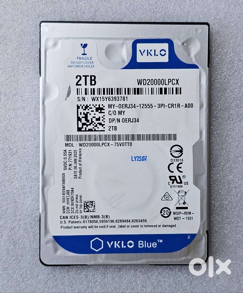 2 TB 2.5 inch internal Hard Disk