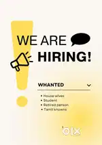 Part/Full time work available