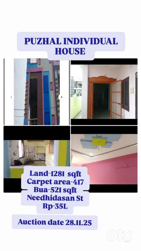 PUZHAL INDIVIDUAL HOUSE FOR SALE