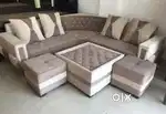 Cerv handle l shape sofa set in starf furniture
