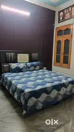 One Single bedroom with bed, almira, sofa, washroom Available