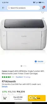 New box pack Canon lbp6030w laser printer