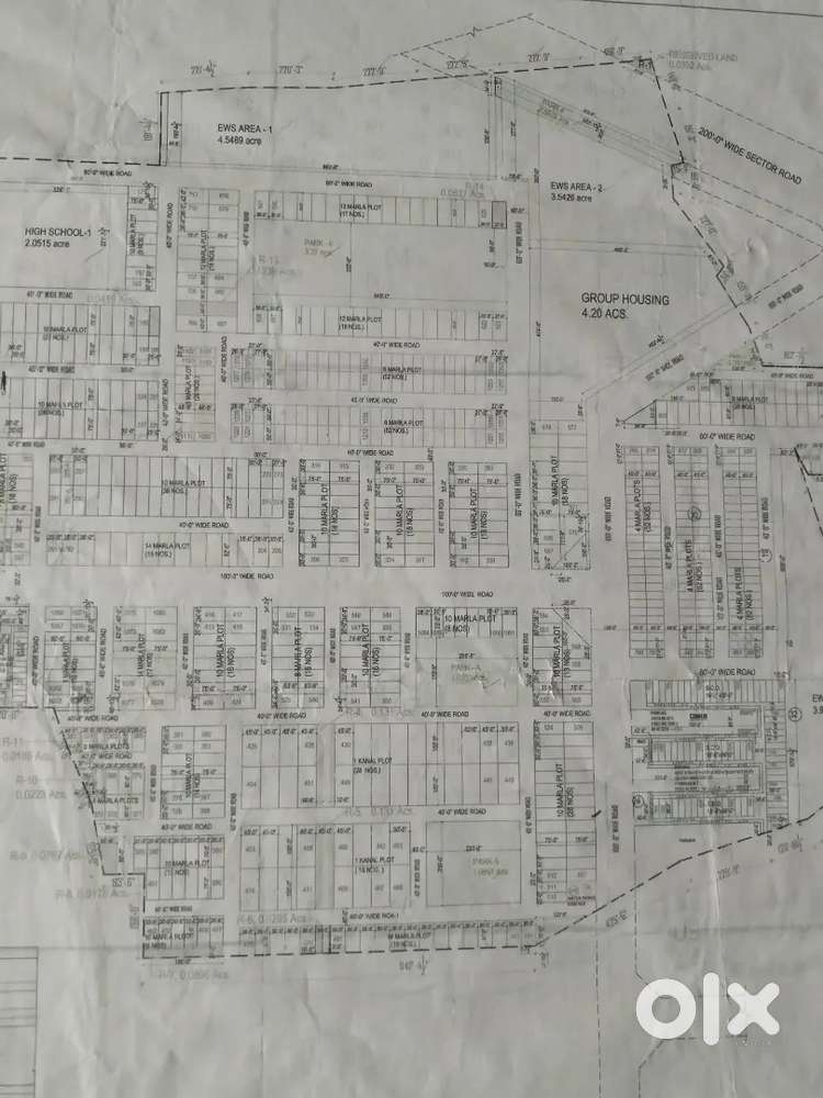 Showroom plot for sale sector 123 gmada side corner plot