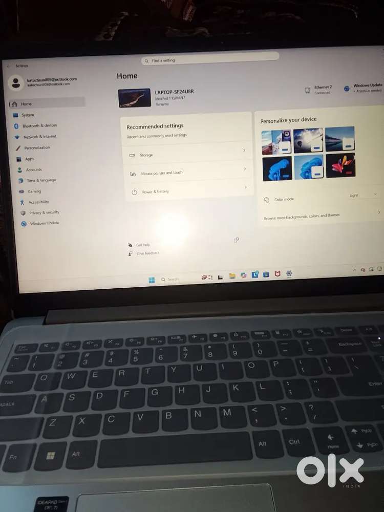 A new condition laptop 7 month remaining warranty