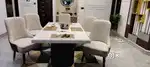 Adorable dining with 6 chairs