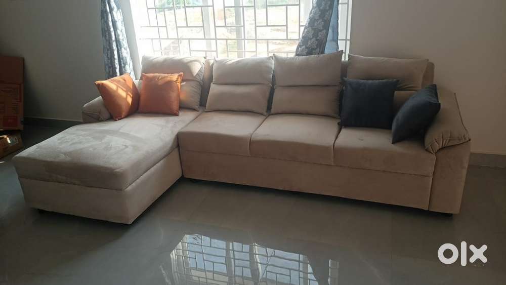 7 seater sofa in beige colour