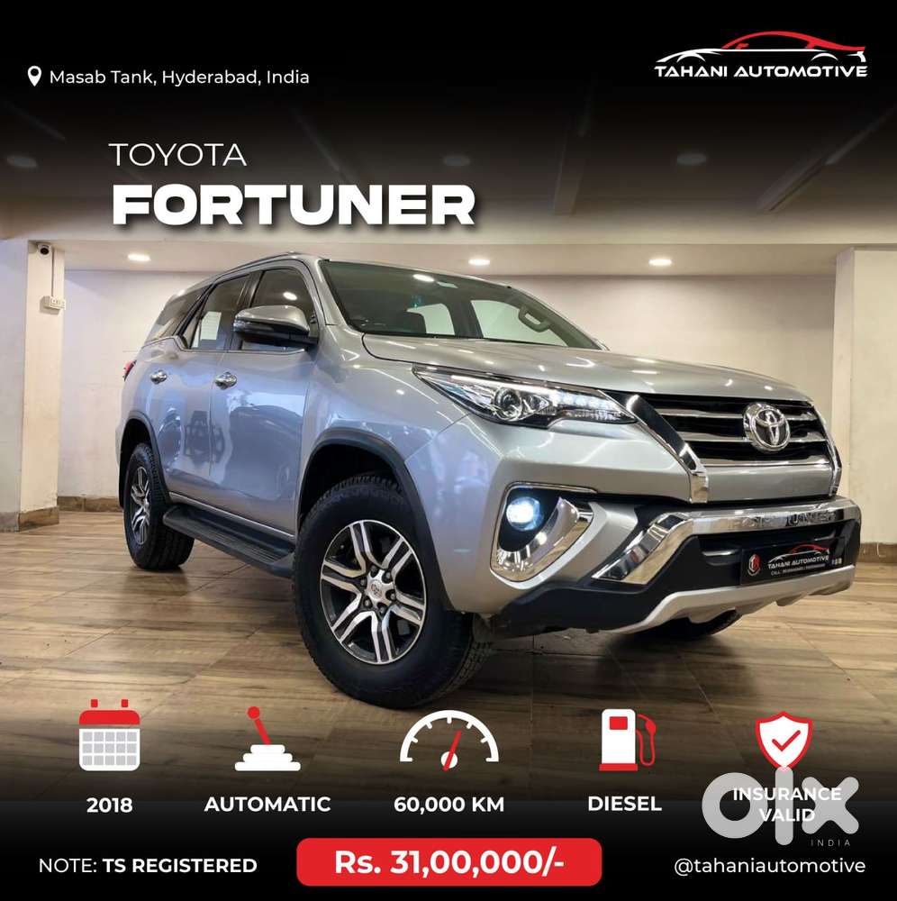 Toyota Fortuner 4X2 AT 2.8 Diesel, 2018, Diesel