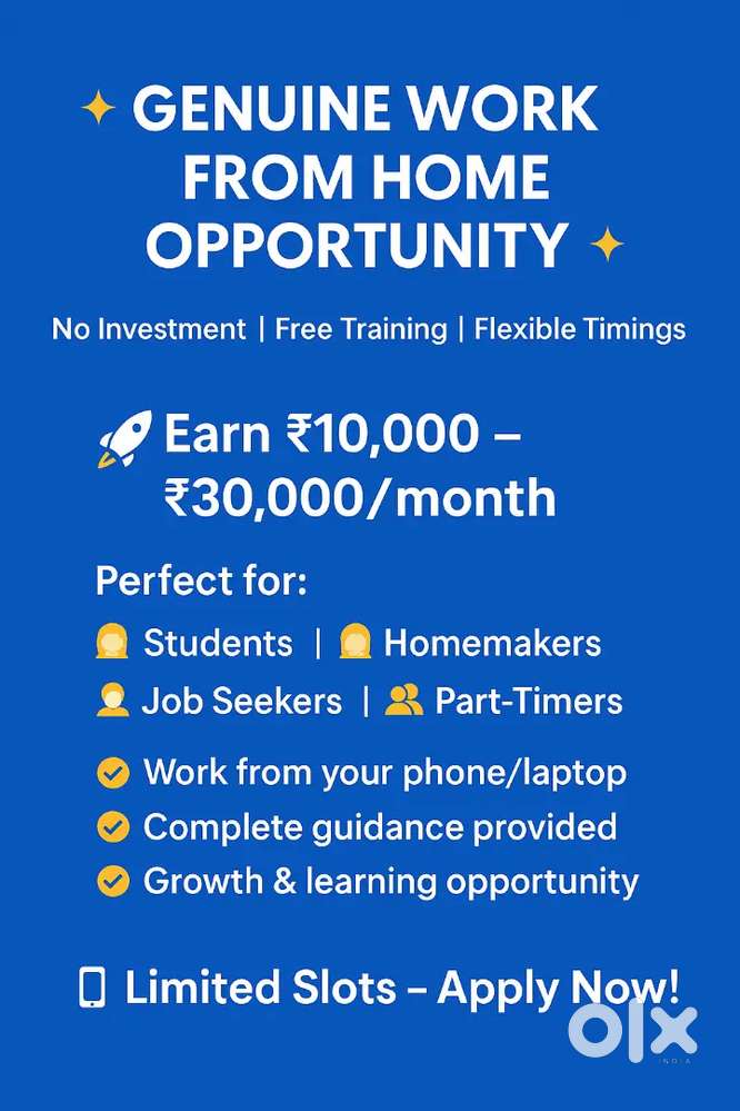 GENUINE WORK FROM HOME OPPORTUNITY