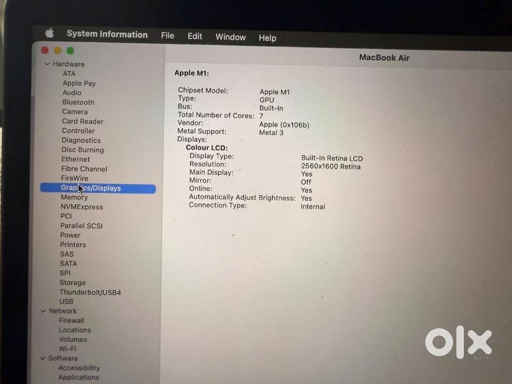 Apple Macbook Air M1 13”, 8GB, 256GB, Mint Condition, 98% Battery