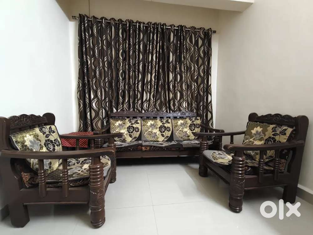 Wooden Sofa Set(3+1+1)