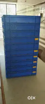 Plastic crates only 15 days used for sale.