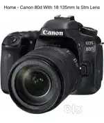 Cannon 80d good condition camera