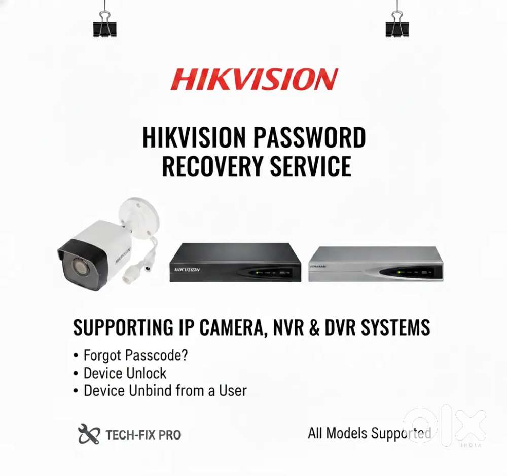 HIK-VISION PASSWORD RESET SERVICE AVILABLE