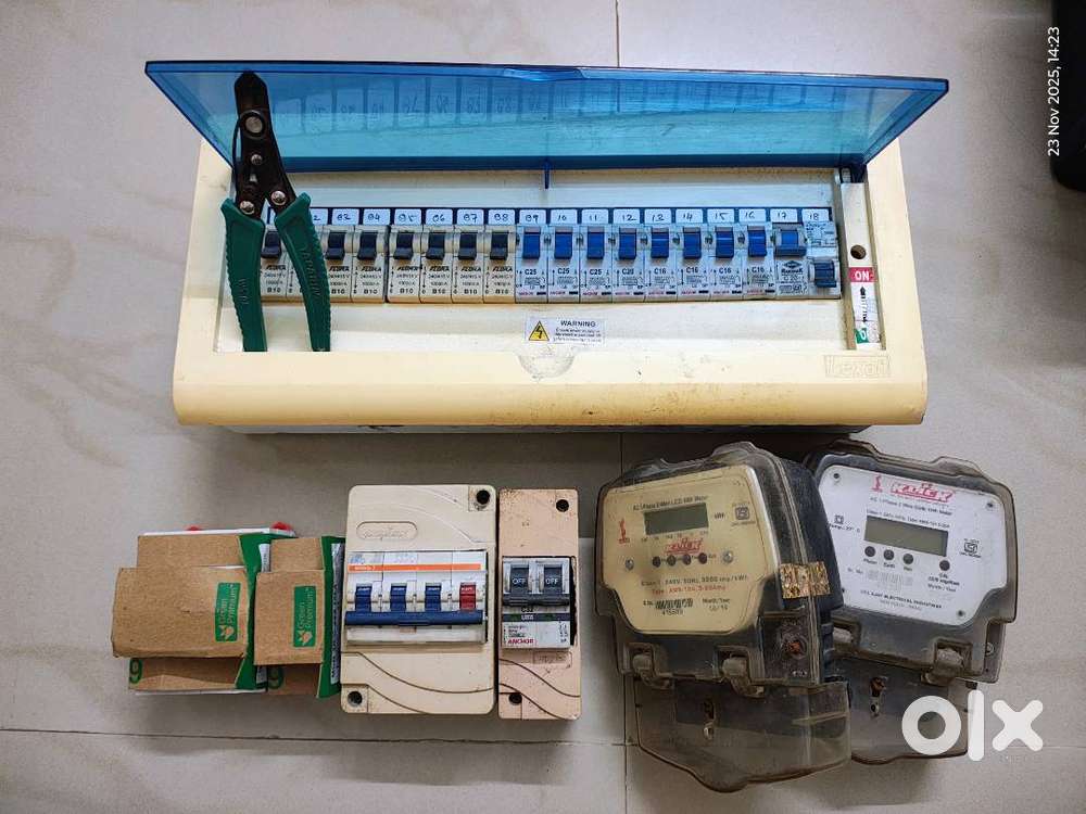 Sub Meter Single Phase Variety of MCB's New & Old Both Isolator