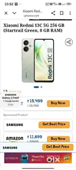 Redmi 13C 5G (8+4 Ram 256 GB)