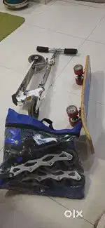 Scate board,  Metals kids scooter two wheel foldable, inline skates