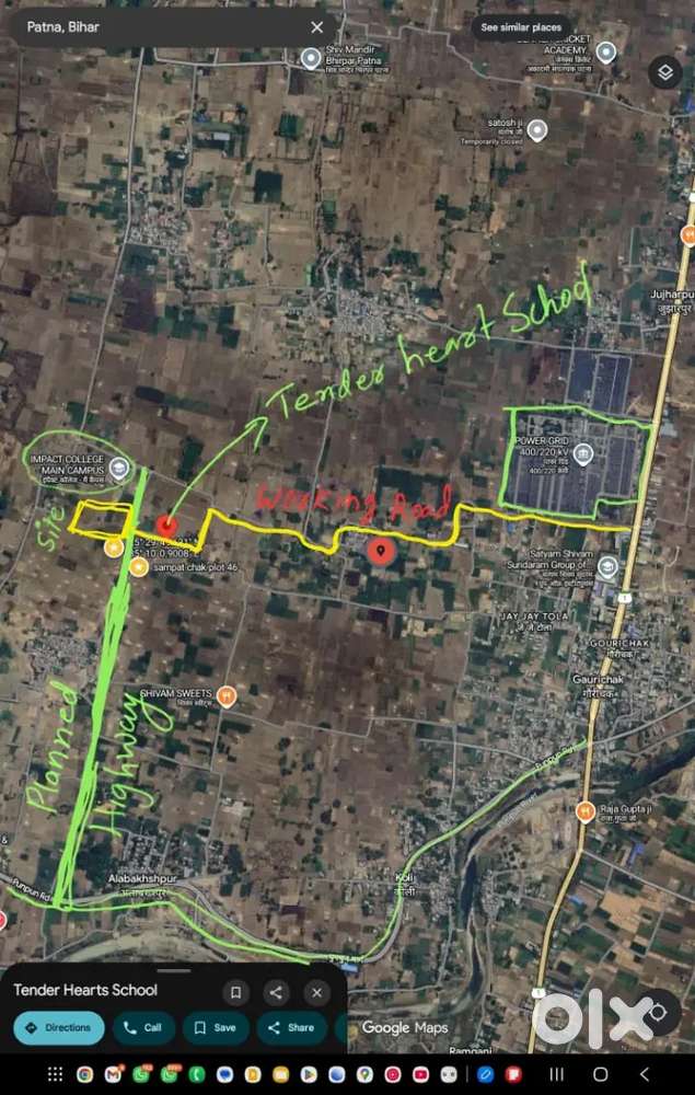 1850 per square feet, 15 km from new bustand