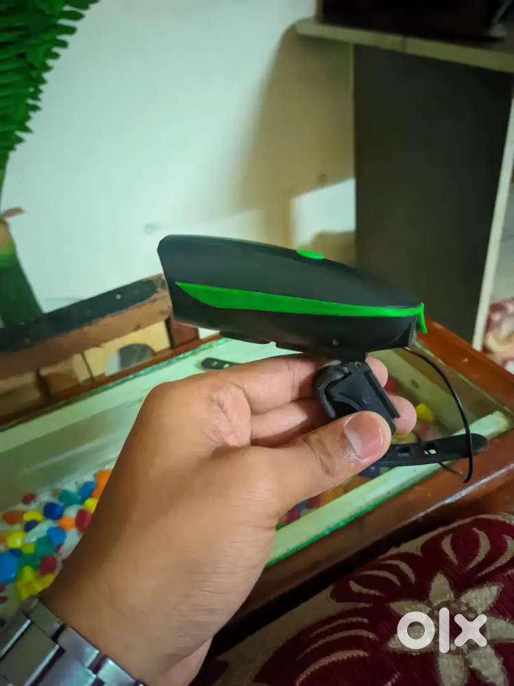 It is a 2-in-1 device that combines an LED front light and a loud horn