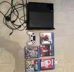 Playstation 4 Console Bundle With 5 Games & Controller 500GB Memory
