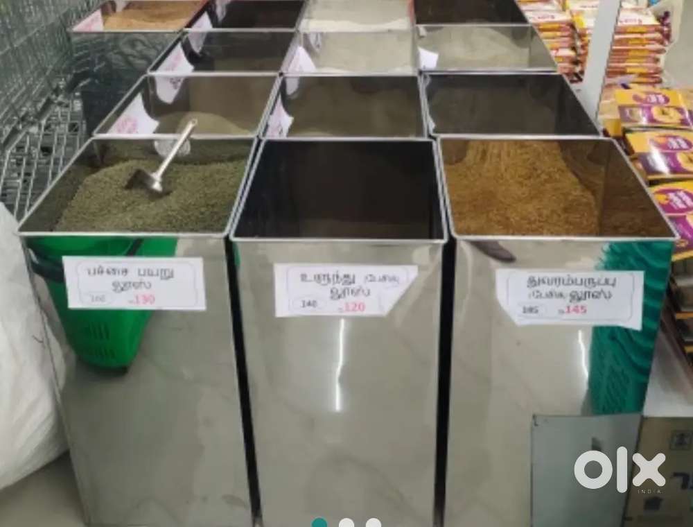 Supermarket Rice Drums with lids
