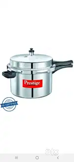 Combo of Prestige aluminium 10 litres and 8 litres pressure Cooker