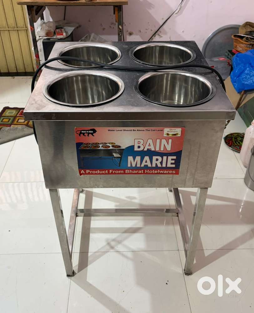 BAIN MARIE Stainless Steel 4 Pot Electric + Gas