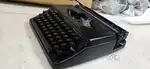 Black color vintage Portrait Typewriter with new Ribbon working