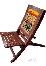 Foldable wooden chair