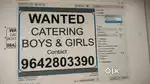 Wanted catering boys