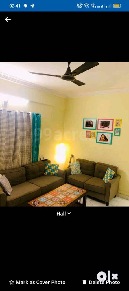2bhk fully furnished well ventilated spacious rooms