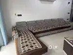 Designer brown sofa