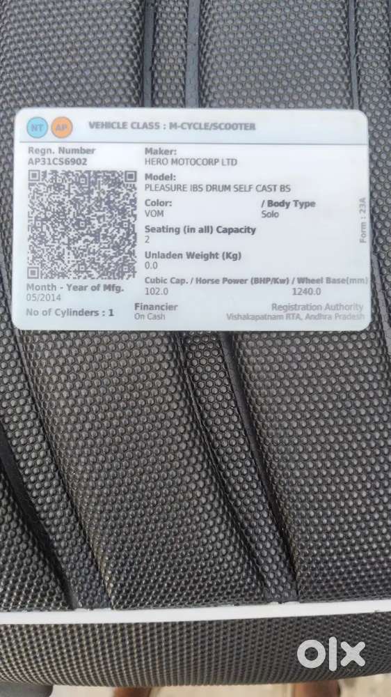 Good condition single hand drive