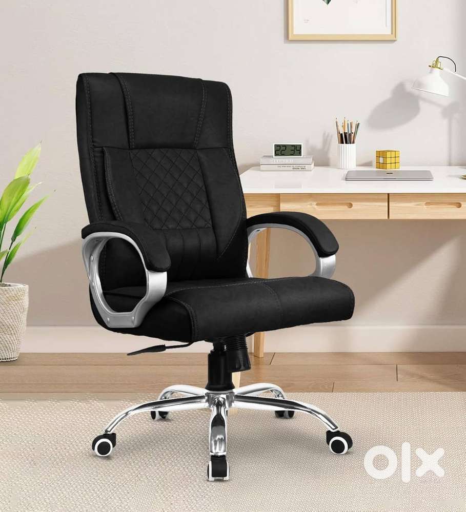 Swift Ergonomic High Back Premium Leatherette Office Chair with Fixed